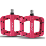 Pédales de vélo plat, roulements étanches nylon Rouge