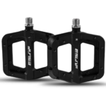Pédales de vélo plat, roulements étanches  en nylon Noir