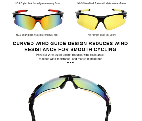 Lunettes De Soleil Vélo Vtt Cyclisme Équitation Protection Lunettes Vtt homme/femme – Image 4