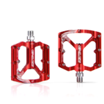 ENLEE Pédales Rouge de vélo CNC en alliage d'aluminium ultraléger MTB VTT BMX STREET