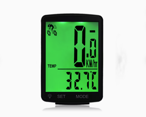 Compteur Sans Fils pour vélo, avec affichage numérique backlight Grand