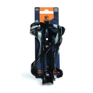 Support Porte-bidon Cobra cage bouteille vélo noir rouge - Noir