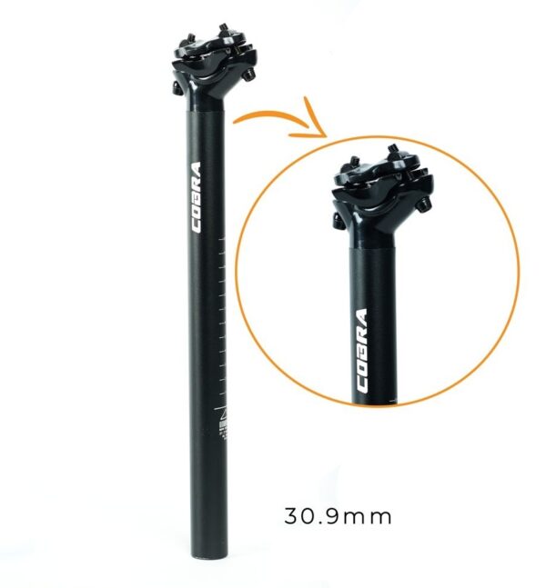 TIGE DE SELLE NOIRE DIAMETRE 30.9 mm - 350mm