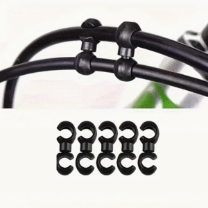 5pcs Clips de Câble de Vélo - Organisez les Lignes de Changement et de Freinage 360 rotation