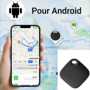 ANDROID SmartTag carré Tracker Sans Fil,Velo moto auto valise clefs Compatible avec l'App google Find hub