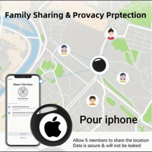AirTag Smart Tracker Sans Fil,Velo moto auto valise clefs Compatible avec l'App Apple Find My pour IOS