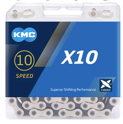 chaine KMC X10 10s compatible Shimano SRAM 116 maillons SC250CH440