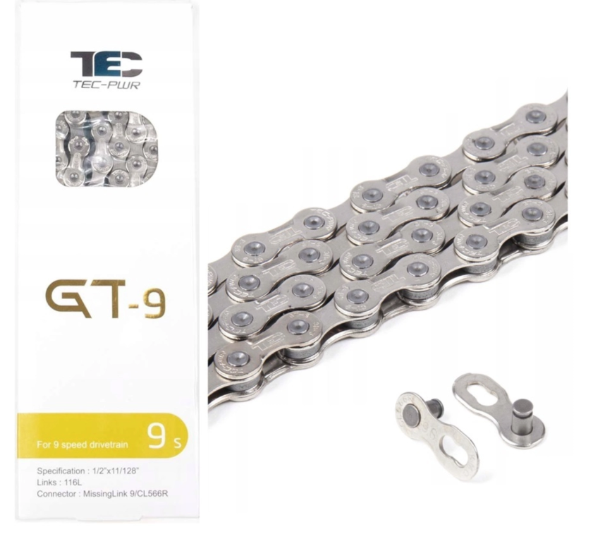 Chaine TEC by KMC GT-9s compatible Shimano SRAM 116maillons SC95CH210
