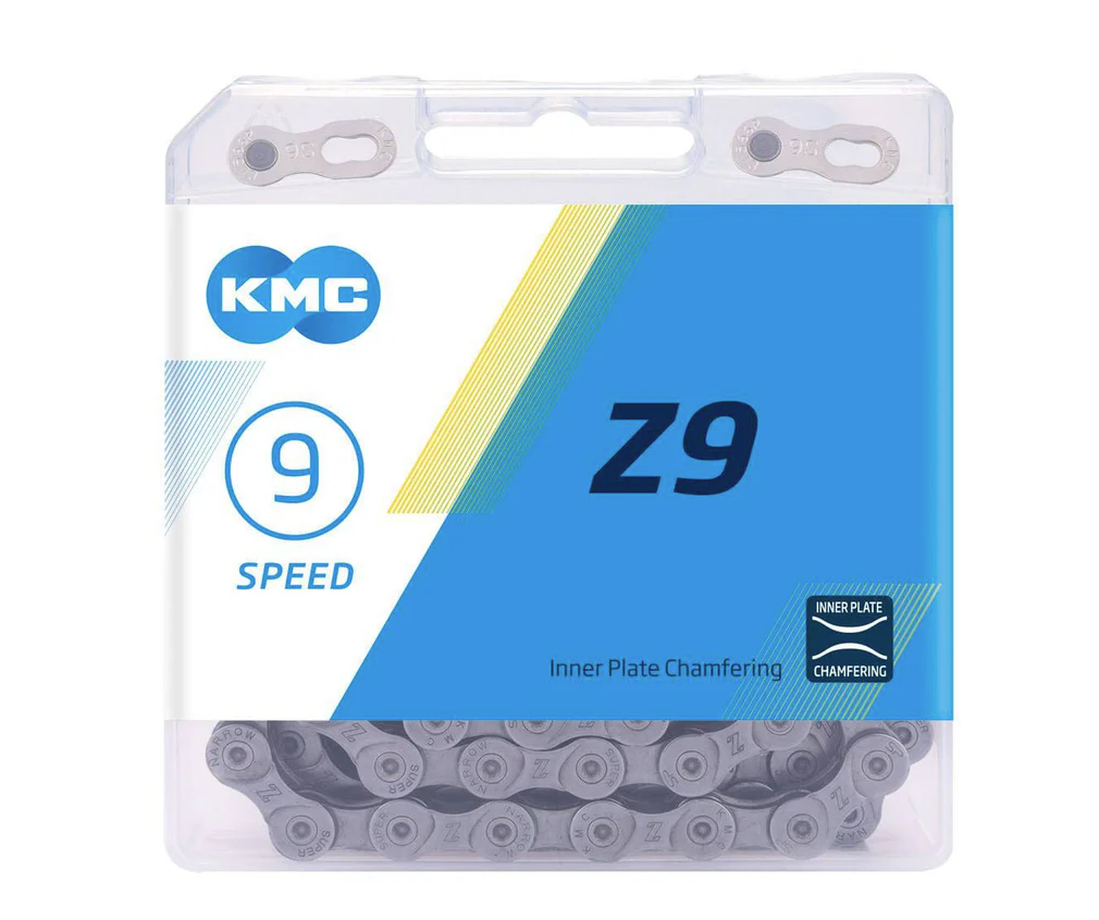 chaine KMC Z9 9s compatible Shimano SRAM 116 maillons SC130CH430