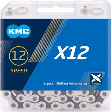 chaine KMC X12 12s compatible Shimano SRAM 126maillons SC360CH460