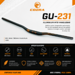 Guidon  Rise 25 Potence 31.8 Orange cintre  sc55GU231